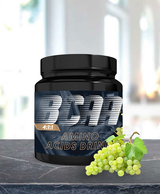 Grape flavoured amino acid food supplement GymON BCAA
